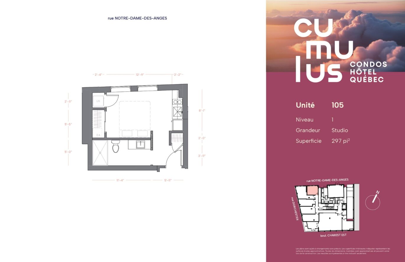 304 Boul. Charest E. #105  Québec (La Cité-Limoilou) (Capitale-Nationale)