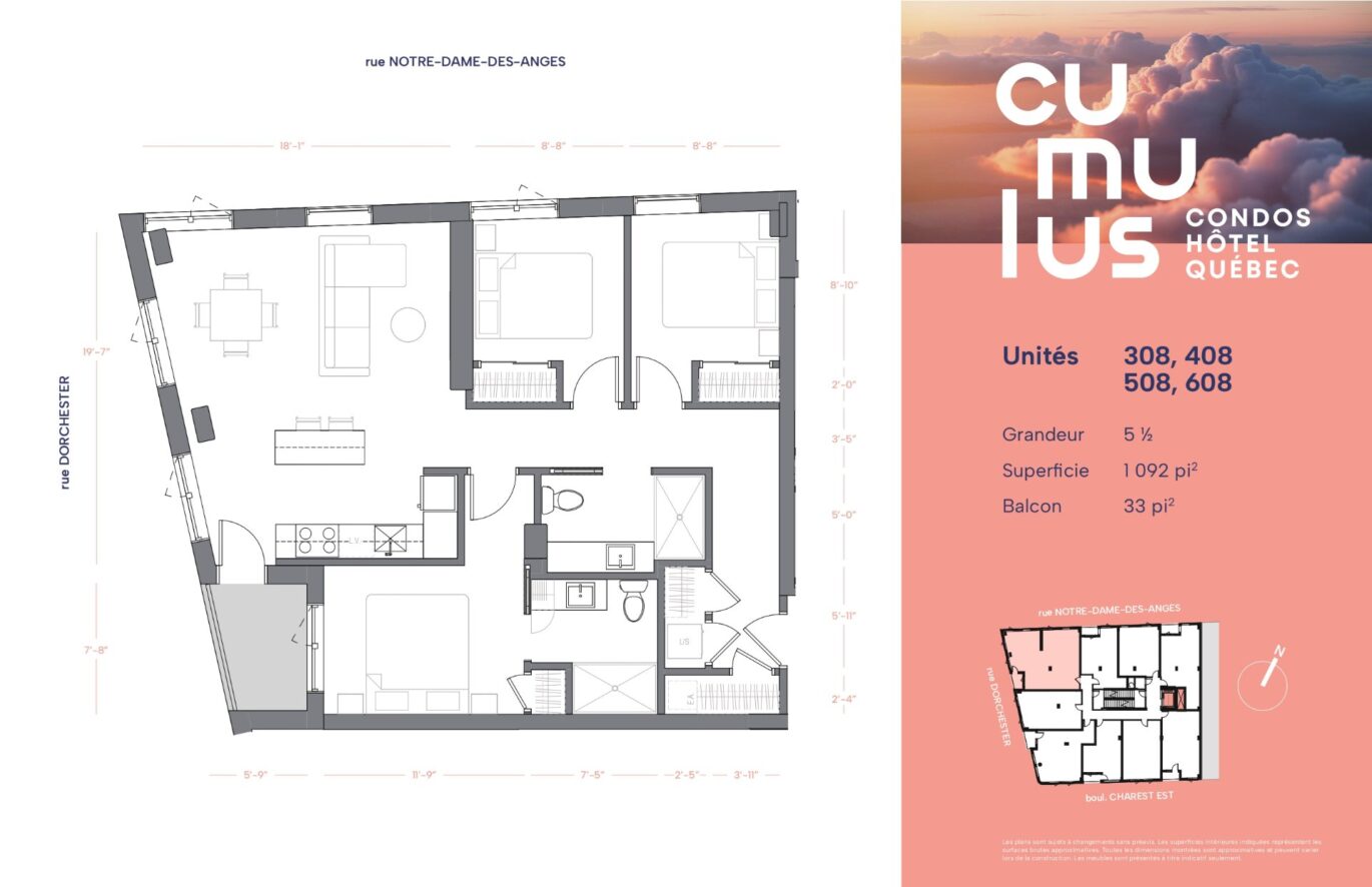 304 Boul. Charest E. #408  Québec (La Cité-Limoilou) (Capitale-Nationale)