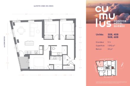 304 Boul. Charest E. #408  Québec (La Cité-Limoilou) (Capitale-Nationale)