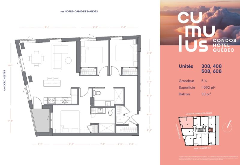 304 Boul. Charest E. #408  Québec (La Cité-Limoilou) (Capitale-Nationale)