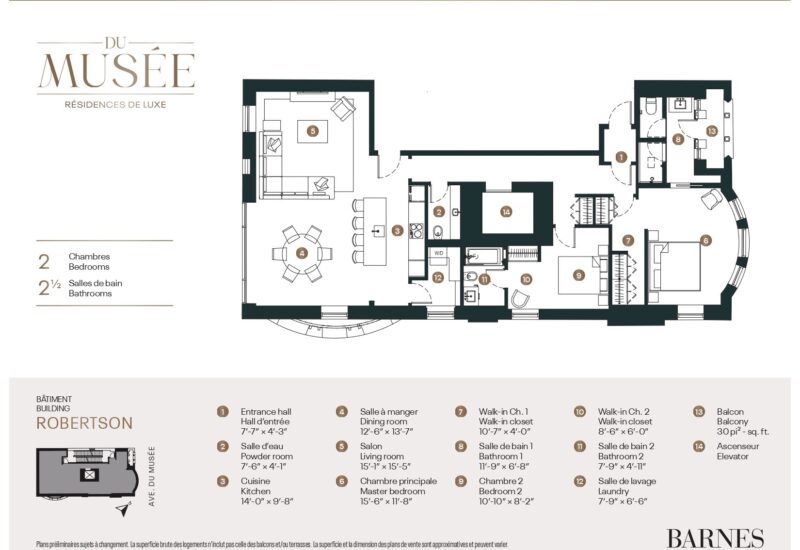 3458 Av. du Musée #301  Montréal (Ville-Marie) (Montréal)