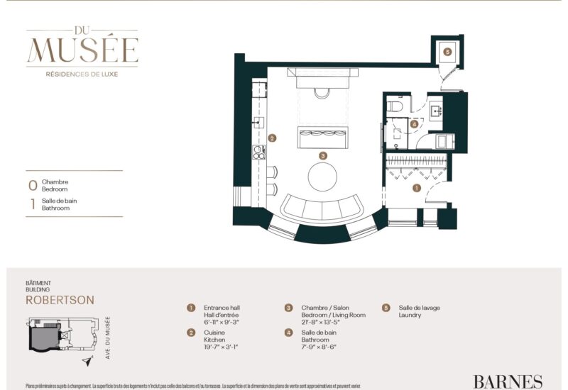 3458 Av. du Musée #102  Montréal (Ville-Marie) (Montréal)