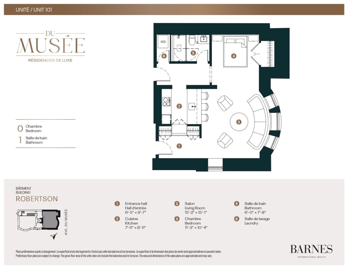 3458 Av. du Musée #101  Montréal (Ville-Marie) (Montréal)