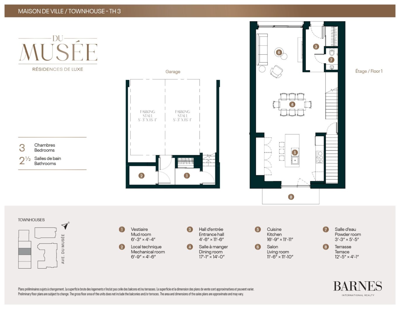 3454 Av. du Musée #MV3  Montréal (Ville-Marie) (Montréal)