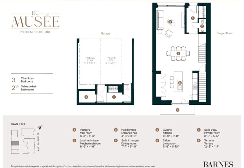3454 Av. du Musée #MV3  Montréal (Ville-Marie) (Montréal)