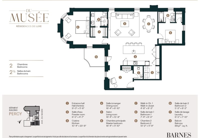 3456 Av. du Musée #301  Montréal (Ville-Marie) (Montréal)