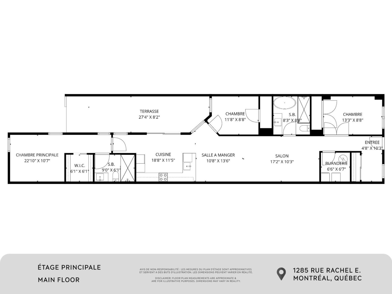 1285 Rue Rachel E.  Montréal (Le Plateau-Mont-Royal) (Montréal)