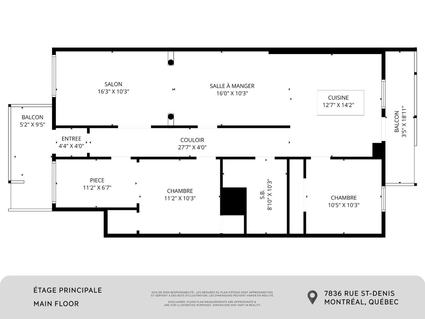 7836 Rue St-Denis  Montréal (Villeray/Saint-Michel/Parc-Extension) (Montréal)