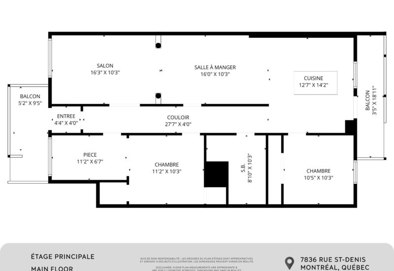 7836 Rue St-Denis  Montréal (Villeray/Saint-Michel/Parc-Extension) (Montréal)