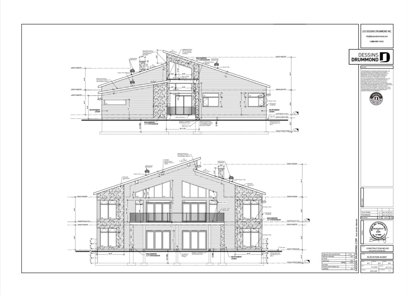 Ch. des Gros-Becs  Mont-Blanc (Laurentides)