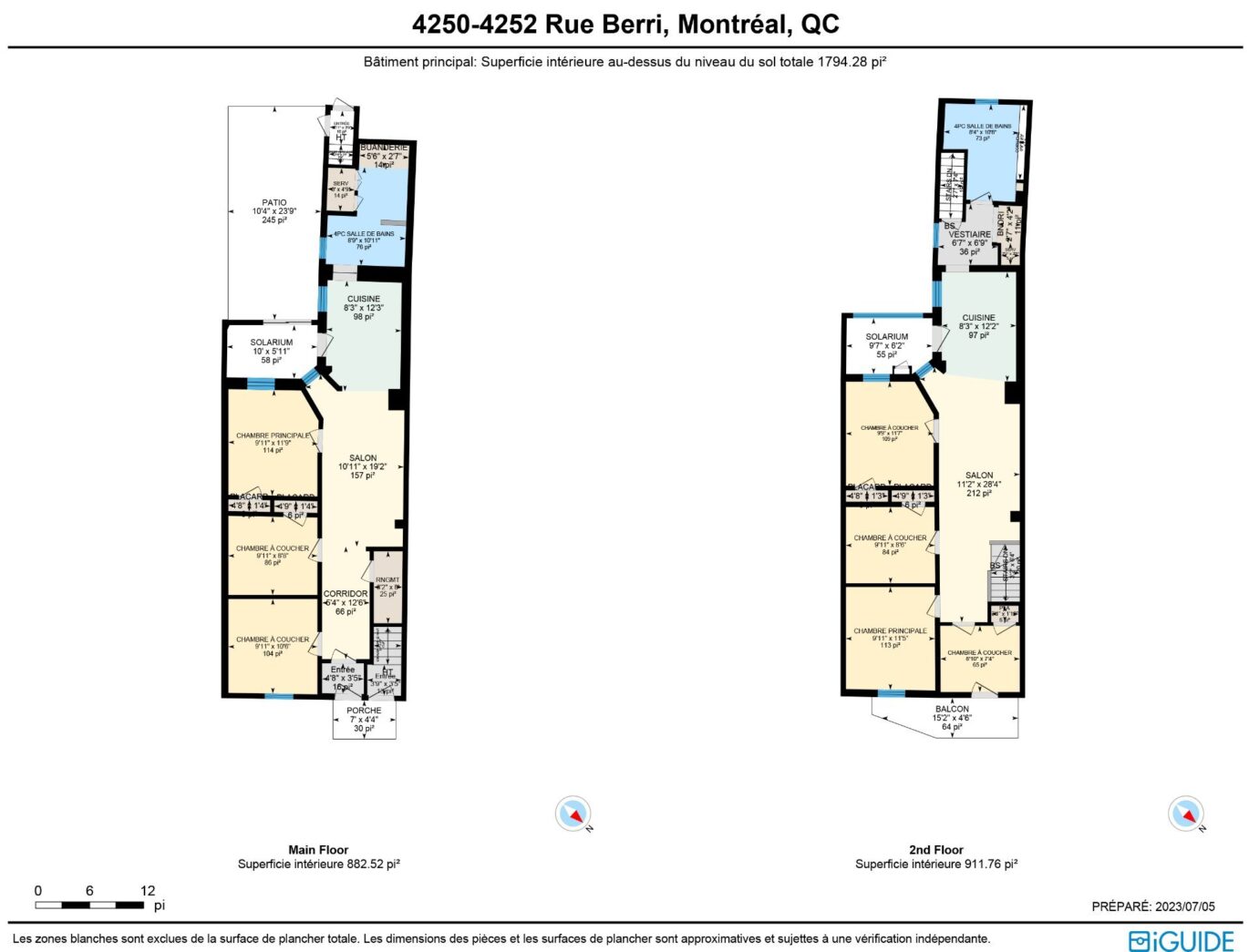 4250 – 4252 Rue Berri  Montréal (Le Plateau-Mont-Royal) (Montréal)