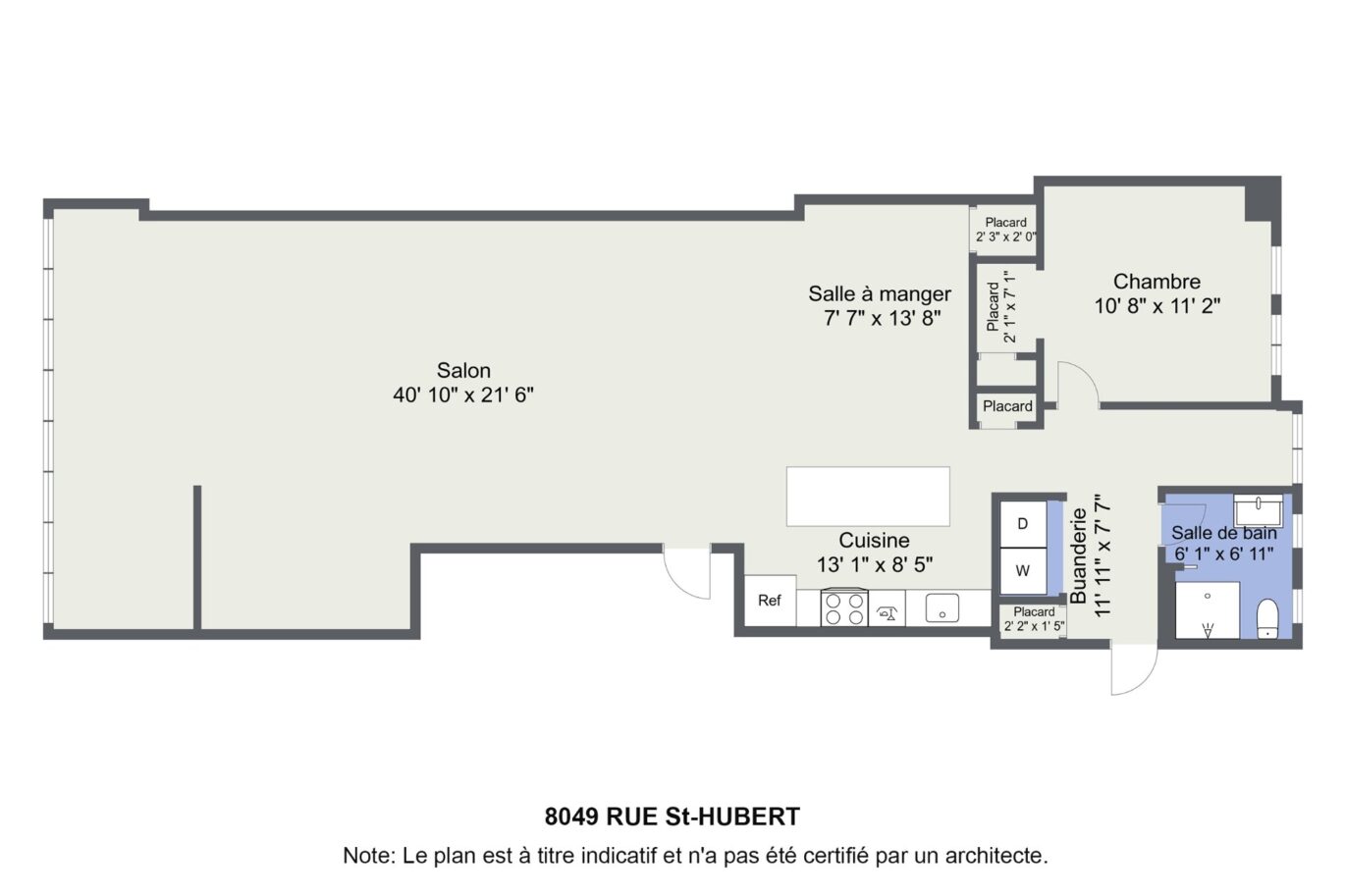 8049 Rue St-Hubert  Montréal (Villeray/Saint-Michel/Parc-Extension) (Montréal)